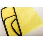 DWUSTONNY RĘCZNIK ŚCIERKA Z MIKROFRBRY ŻÓŁTY 40X40  