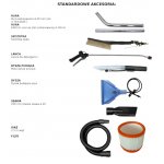 ODKURZACZ PIORĄCY NA SUCHO-MOKRY WINDY IE FOAM 2200W 