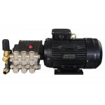 PROFESJONALNA MOTOPOMPA WYSOKOCIŚNIENIOWA 200 BAR 5,5kW 380V 900 l/h NIKLOWO MOSIĘŻNA Z REGULACJĄ CIŚNIENIA WODY