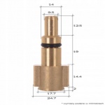 PRZEJŚCIÓWKA ADAPTER SZYBKOZŁĄCZKA Z LAVOR NA KARCHER SERIA K 8.042.80C