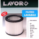 FILTR ZMYWALNY ZBROJONY DO ODKURZACZY  LAVOR FREDDY 4IN1, CF 20, KOMBO, QUATTORDICI, RUDY, TRENTA X, TRENTA XE, VAC 18, VAC 20, VENTI X,VENTI XE, WD