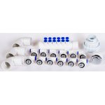 ZESTAW 12 DYSZ DO JACUZZI WANNY BALLI DO POMPY POWIETRZA 700W