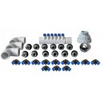 ZESTAW 12 DYSZ PLASTIKOWYCH DO WANNY BALII OGRODOWEJ JACUZZI WANNY BALLI DO POMPY POWIETRZA 700W