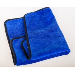 DWUSTONNY RĘCZNIK ŚCIERKA Z MIKROFRBRY GRANATOWY 40X40  