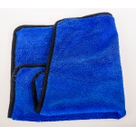 DWUSTONNY RĘCZNIK ŚCIERKA Z MIKROFRBRY GRANATOWY 40X40  