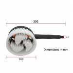 SZCZOTKA OBROTOWA ROTACYJNA BIAŁA DO MYJEK ELITECH / YILI / RIWALL