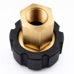 Szybkozłączka / Adapter / Przejściówka – wlot 1/4" żeński, wylot M22 żeński obrotowy